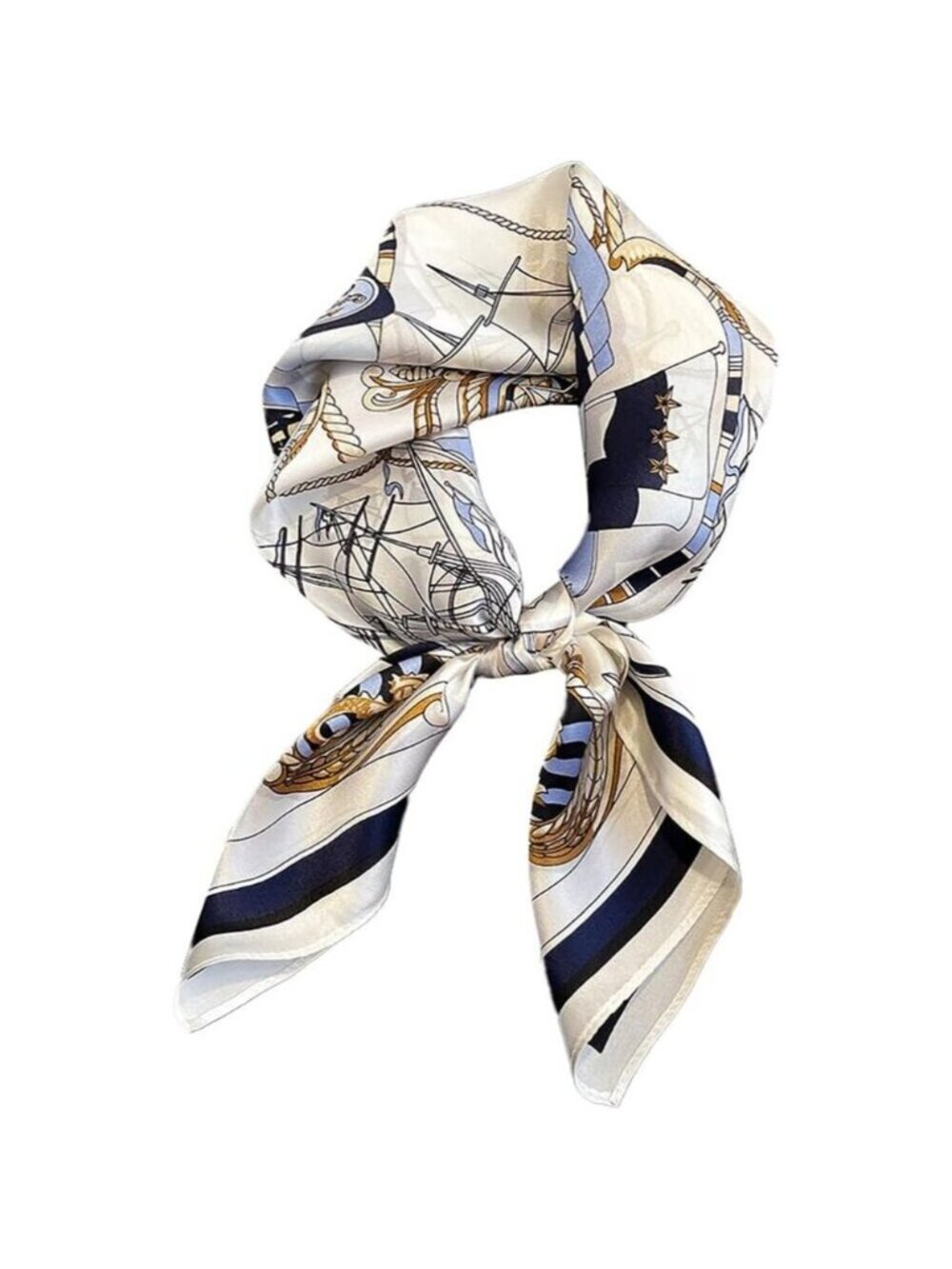 Pure Mulberry Geometric Silk Square Scarf Women Soft Head Neck Scarf Gift Packed